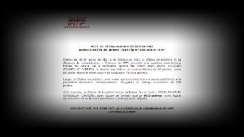 Acta de otorgamiento de buena pro – María Soledad Crousillat