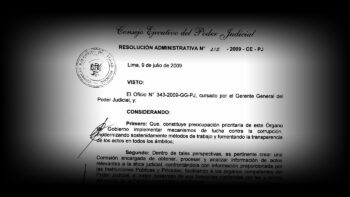 Resolución administrativa que crea la unidad de Ética del PJ