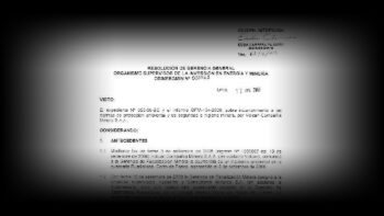 Resolución Osinergmin sancionando a Volcan Compañía Minera