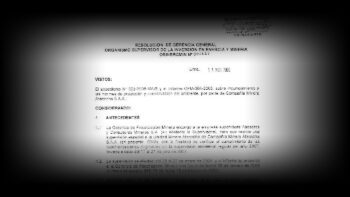 Resolucion Osinergmin sancionando a Compañía Minera Atacocha