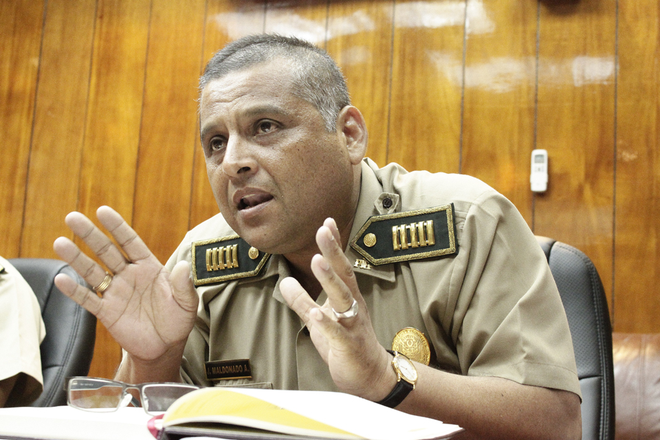 Cmdt. PNP Jorge Maldonado, jefe de asesoría legal de Fospoli.