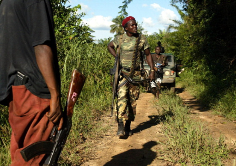 Rebels of the group Liberians United for Reconciliation and Democracy. (Photograph: AFP)