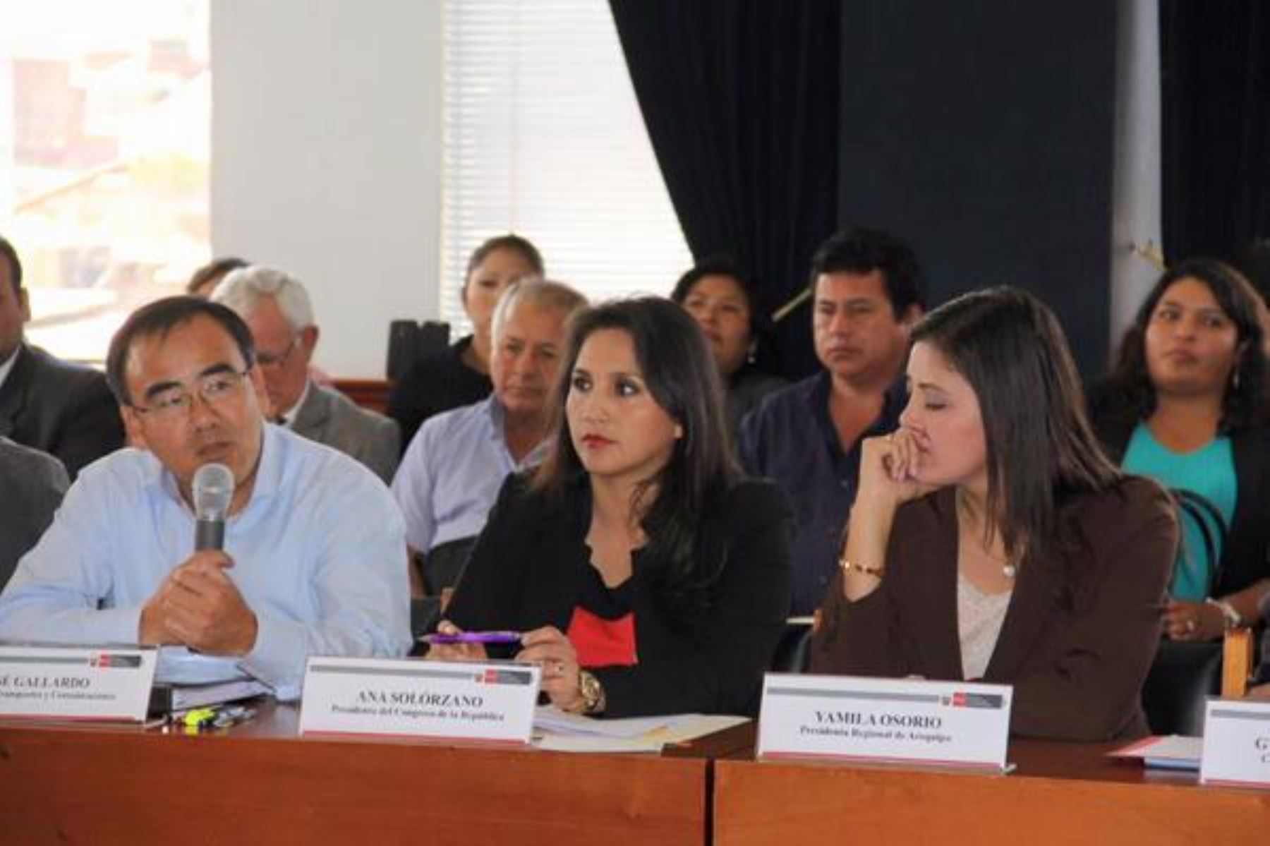 Ministro José Gallardo durante su intervención en Arequipa. (Foto: Andina)