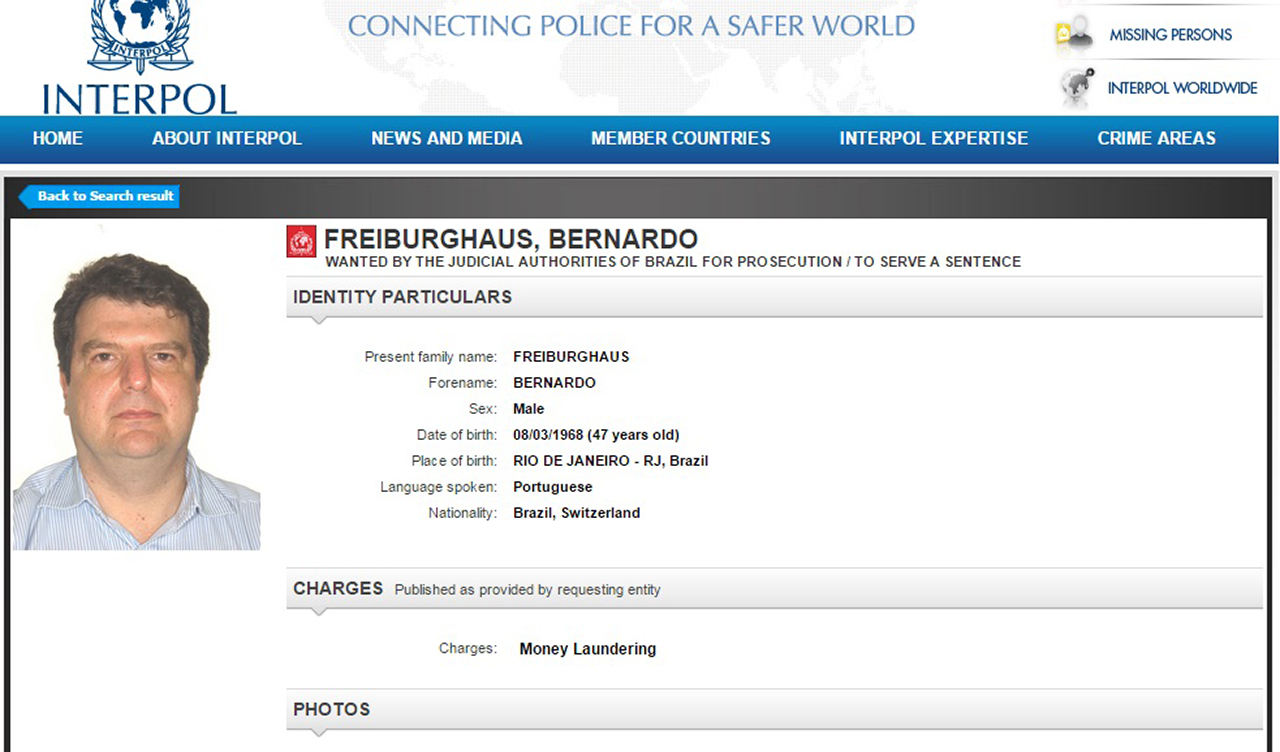 Fugitivo. Bernardo Schiller Freiburghaus ha sido acusado de ser el operador de los sobornos de Odebrecht.