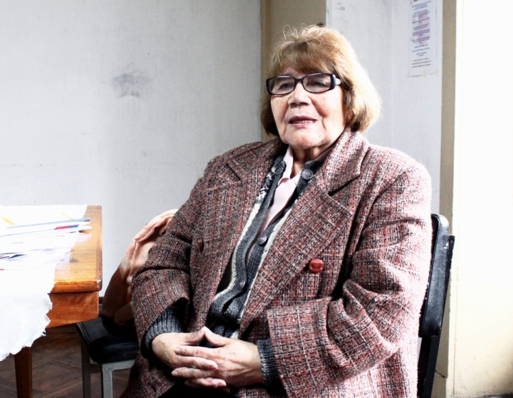 María Bustos, vicepresidenta de la Asociación Nacional de Pensionistas de Chile. (Foto: IDL-Reporteros)