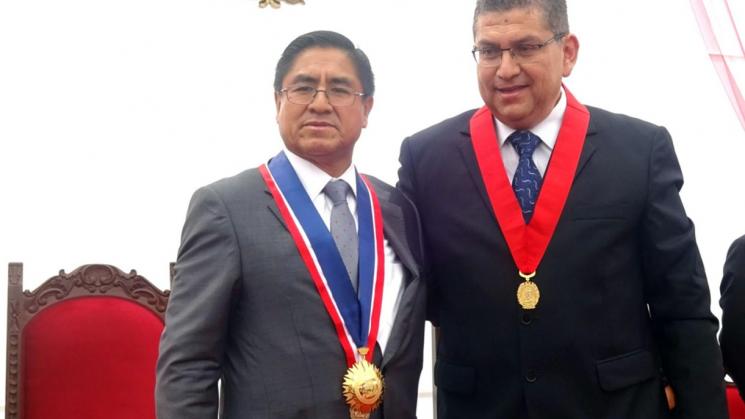 Exmagistrados César Hinostroza y Walter Ríos (Foto: La República)