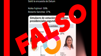 Es falso el supuesto simulacro de votación que favorece a la candidata Keiko Fujimori